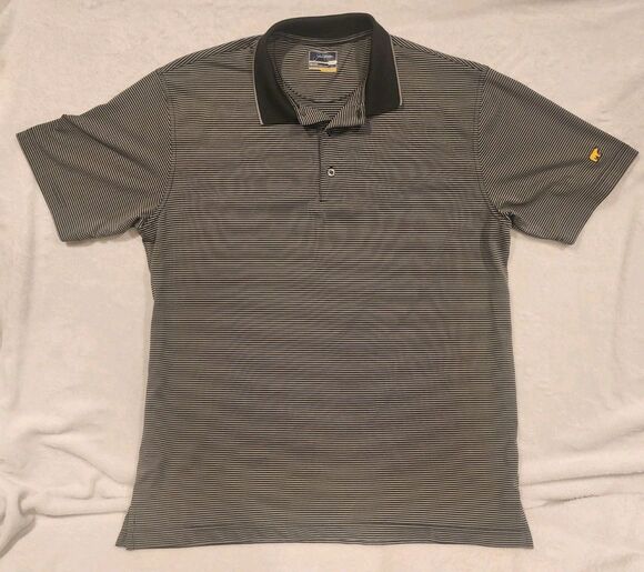 Jack Nicklaus Other - Nicklaus Golf Blue Stripe Staydri Polo Shirt Mens Med Lightweight Short Sleeve
